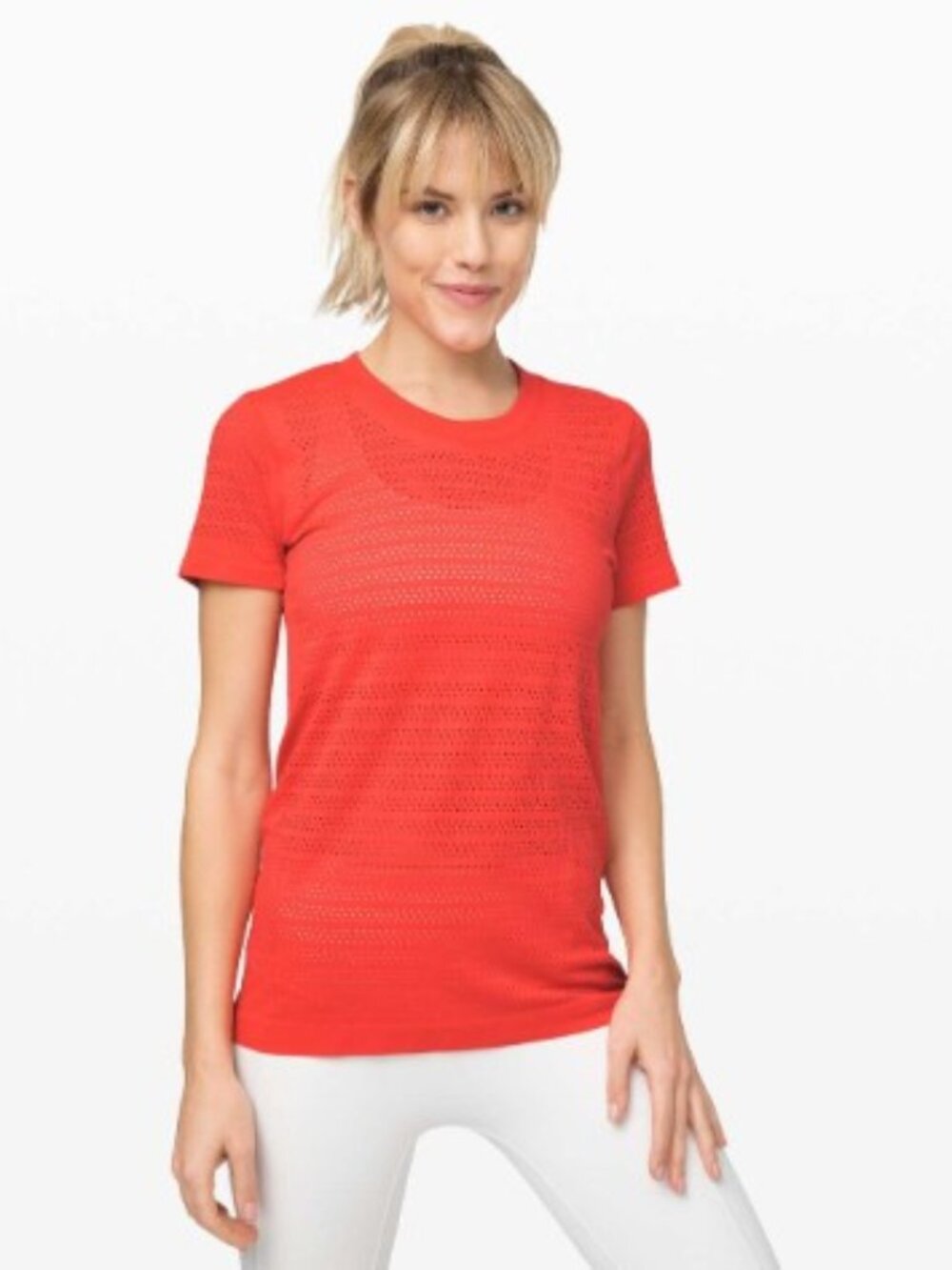 Lululemon Breeze By Short Sleeve Squad - Thermal Red